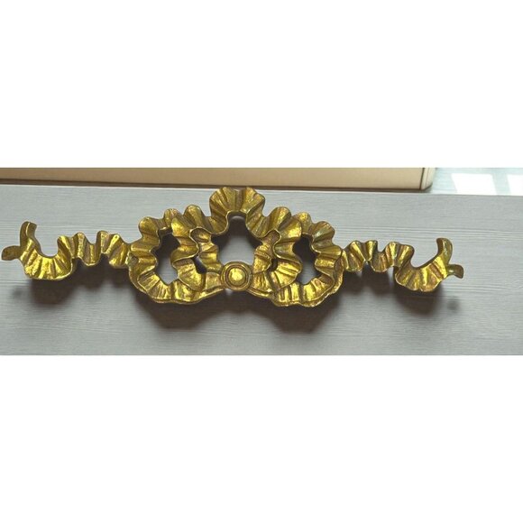 Vintage Gold-Finished Ornamental Intricately Designed Wall Decor - Picture 3 of 5